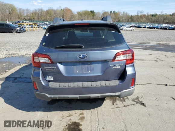 2015 Subaru Outback Premium with VIN 4S4BSACCXF3244319, listed as a Copart auction lot 53958195 with Not Provided miles and Salvage Title. Bid and sale history available at DreamBid. Image 6.