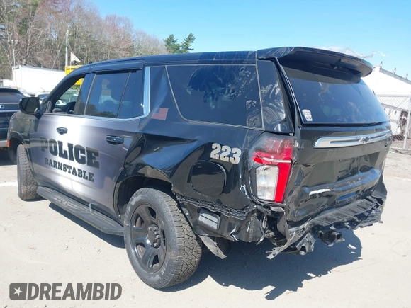 2023 Chevrolet Tahoe Commercial with VIN 1GNSKLED3PR430313, listed as a IAAI auction lot 42061257 with 22,824 mi miles and . Bid and sale history available at DreamBid. Image 3.