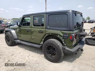 2021 Jeep Wrangler Unlimited Willys с VIN 1C4HJXDM4MW727070, выставлен на аукционе Copart как лот 60461275 с пробегом 42 078 миль миль и Списание • Salvage title. История ставок и продаж доступна на DreamBid. Изображение 2.