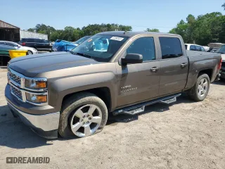 2014 Chevrolet Silverado 1500 LT with VIN 3GCPCREC8EG216761, listed as a Copart auction lot 52080365 with 80,879 mi miles and Salvage Title. Bid and sale history available at carsss.com. Image 1.
