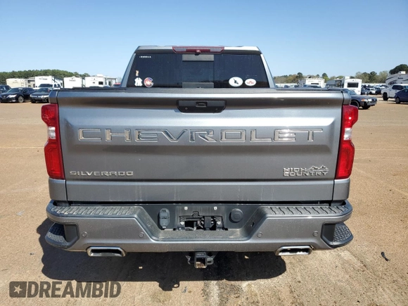 2019 Chevrolet Silverado 1500 High Country with VIN 1GCUYHED2KZ233560, listed as a Copart auction lot 49994275 with 0 mi miles and Salvage Title. Bid and sale history available at carsss.com. Image 6.