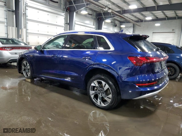 2021 Audi e-tron Premium with VIN WA1AAAGE5MB008396, listed as a Copart auction lot 46050784 with 40,765 mi miles. Bid and sale history available at carsss.com. Image 2.