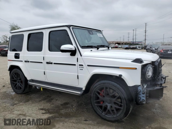 2020 Mercedes-Benz G 63 AMG with VIN W1NYC7HJ9LX352580, listed as a Copart auction lot 55380114 with 22,739 mi miles and Salvage Title. Bid and sale history available at DreamBid. Image 4.