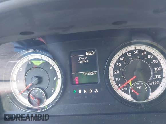 2019 Ram 1500 Classic Express with VIN 1C6RR6FGXKS539714, listed as a IAAI auction lot 41893298 with 52,492 mi miles. Bid and sale history available at carsss.com. Image 7.