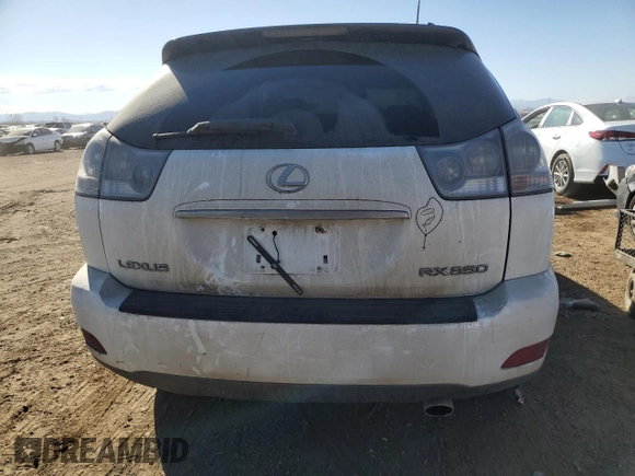 2008 Lexus RX 350 with VIN 2T2HK31UX8C052300, listed as a Copart auction lot 50830025 with 207,700 mi miles and Salvage Title. Bid and sale history available at DreamBid. Image 6.