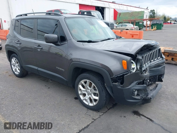 2018 Jeep Renegade Altitude z VIN ZACCJABB7JPH23676, wystawiony jako IAAI lot #41885158 z przebiegiem 116 314 mil mil oraz . Historia ofert i sprzedaży dostępna na DreamBid. Obrazek 1.