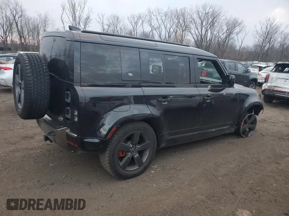 2020 Land Rover Defender X with VIN SALEXEEU3L2021601, listed as a Copart auction lot 86600934 with 49,039 mi miles and Salvage title. Bid and sale history available at DreamBid. Image 3.