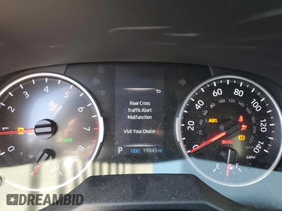 2021 Toyota RAV4 XLE Premium with VIN 2T3A1RFV4MC193667, listed as a Copart auction lot 48061175 with 19,845 mi miles and Salvage title. Bid and sale history available at DreamBid. Image 9.