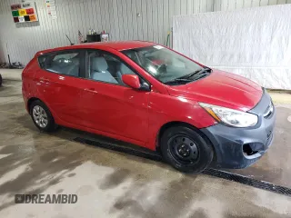 2015 Hyundai Accent GS with VIN KMHCT5AE8FU220916, listed as a Copart auction lot 55461005 with 197,811 mi miles and Salvage Title. Bid and sale history available at carsss.com. Image 4.
