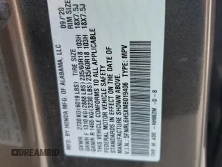 2021 Honda Odyssey EX z VIN 5FNRL6H5XMB019406, wystawiony jako Copart lot #54990945 z przebiegiem 77 941 mil mil oraz Szkoda całkowita • Salvage title. Historia ofert i sprzedaży dostępna na DreamBid. Obrazek 12.