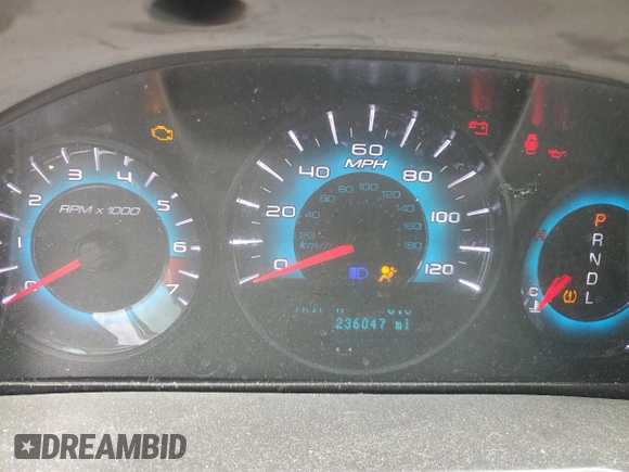 2012 Ford Fusion SEL with VIN 3FAHP0JA4CR134462, listed as a Copart auction lot 47132315 with 236,047 mi miles and Salvage Title. Bid and sale history available at DreamBid. Image 9.