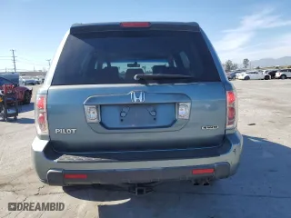 2006 Honda Pilot EX-L with VIN 2HKYF18586H529859, listed as a Copart auction lot 50433415 with 211,143 mi miles and Salvage Title. Bid and sale history available at carsss.com. Image 6.