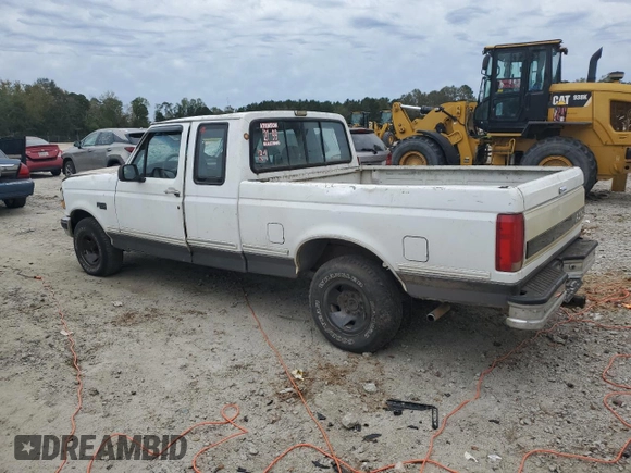 1993 Ford F-150 with VIN 1FTEX15N8PKA10656, listed as a Copart auction lot 75012724 with 287,628 mi miles and Salvage Title. Bid and sale history available at carsss.com. Image 2.