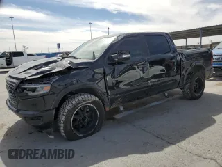 2020 Ram 1500 Limited with VIN 1C6SRFHT7LN382736, listed as a Copart auction lot 47608955 with 100,041 mi miles and Salvage Title. Bid and sale history available at carsss.com. Image 1.