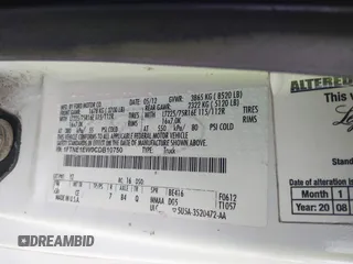 2012 Ford Econoline Cargo Commercial with VIN 1FTNE1EW0CDB10750, listed as a IAAI auction lot 41939696 with 180,042 mi miles. Bid and sale history available at carsss.com. Image 9.