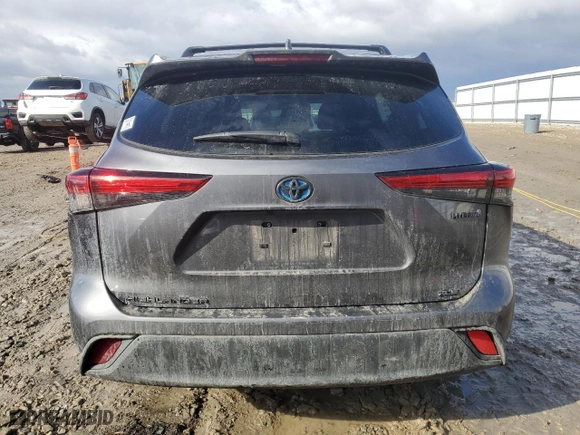 2022 Toyota Highlander Hybrid XLE with VIN 5TDGBRCH0NS555520, listed as a Copart auction lot 46506565 with 40,900 mi miles and Salvage Title. Bid and sale history available at carsss.com. Image 6.