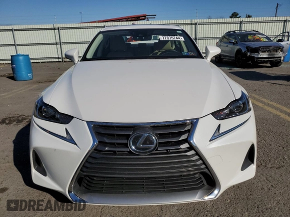 2020 Lexus IS 300 with VIN JTHD81F25L5041559, listed as a Copart auction lot 77375744 with 18,263 mi miles and Salvage title. Bid and sale history available at DreamBid. Image 5.