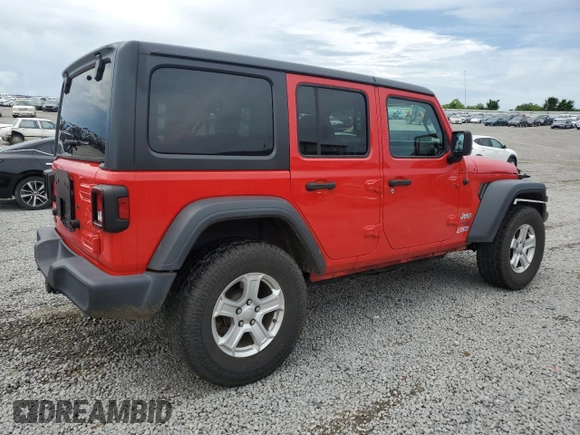 2018 Jeep Wrangler Unlimited Sport с VIN 1C4HJXDG0JW197511, выставлен на аукционе Copart как лот 57361775 с пробегом 95 830 миль миль и Списание • Salvage title. История ставок и продаж доступна на DreamBid. Изображение 3.