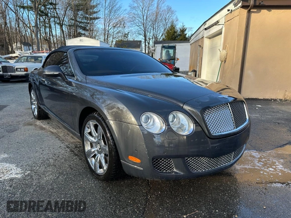 2010 Bentley Continental GT with VIN SCBDR3ZA9AC066604, listed as a Copart auction lot 86160224 with 59,156 mi miles and Salvage Title. Bid and sale history available at DreamBid. Image 1.