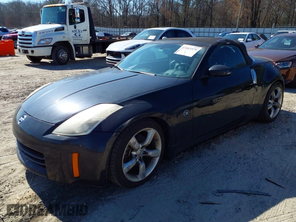 2006 Nissan 350Z Touring with VIN JN1AZ36A46M480186, listed as a IAAI auction lot 41663579 with 114,176 mi miles. Bid and sale history available at carsss.com. Image 2.