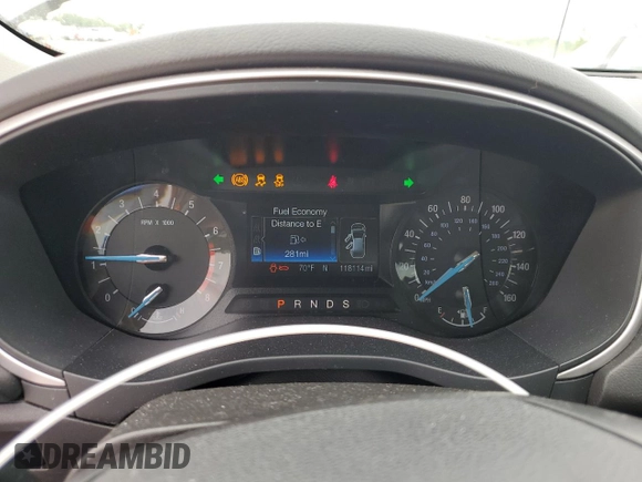2015 Ford Fusion SE with VIN 3FA6P0H70FR125697, listed as a Copart auction lot 58960035 with 118,114 mi miles and Salvage title. Bid and sale history available at DreamBid. Image 9.