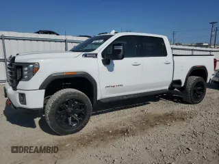 2021 GMC Sierra 2500HD AT4 z VIN 1GT49PEY5MF142619, wystawiony jako Copart lot #74807964 z przebiegiem 60 778 mil mil oraz Czysty tytuł • Clean title. Historia ofert i sprzedaży dostępna na DreamBid. Obrazek 1.