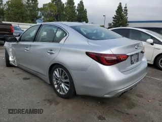 2018 Infiniti Q50 3.0t LUXE with VIN JN1EV7AP5JM590527, listed as a Copart auction lot 82385574 with 80,962 mi miles and Salvage Title. Bid and sale history available at carsss.com. Image 2.
