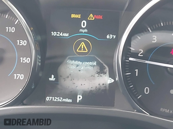 2019 Jaguar XE 25t with VIN SAJAS4FX3KCP52756, listed as a IAAI auction lot 41826575 with 71,252 mi miles. Bid and sale history available at carsss.com. Image 7.