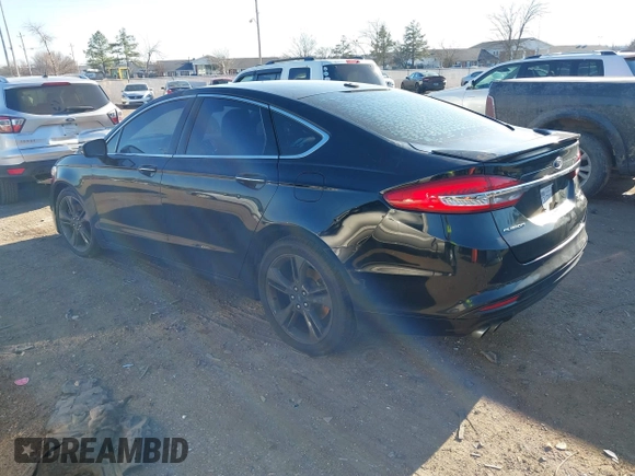 2017 Ford Fusion Sport with VIN 3FA6P0VP8HR149124, listed as a IAAI auction lot 41622552 with 126,620 mi miles. Bid and sale history available at carsss.com. Image 3.