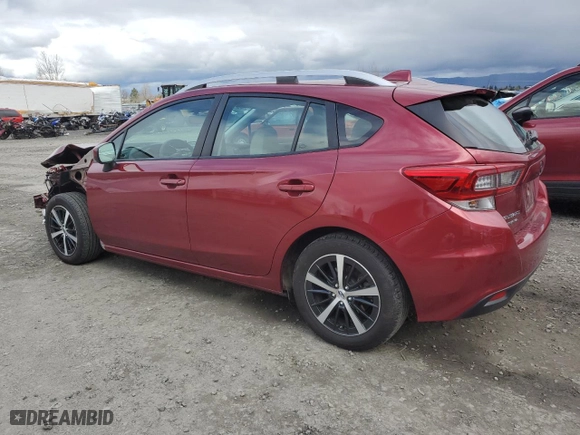 2023 Subaru Impreza Premium with VIN 4S3GTAD62P3700881, listed as a Copart auction lot 47462315 with 23,012 mi miles and Salvage Title. Bid and sale history available at carsss.com. Image 2.