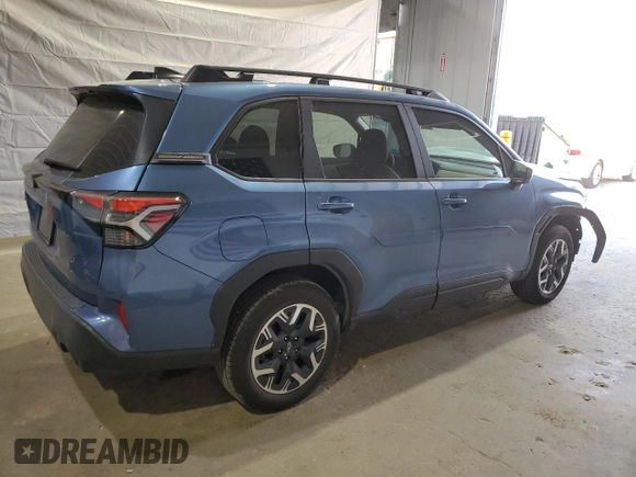 2025 Subaru Forester Premium with VIN JF2SLDDC9SH471002, listed as a Copart auction lot 56819605 with 3,711 mi miles and Salvage title. Bid and sale history available at DreamBid. Image 3.
