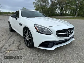 2017 Mercedes-Benz SLC 43 AMG z VIN WDDPK6GA5HF131952, wystawiony jako Copart lot #57534775 z przebiegiem 10 029 mil mil oraz Szkody całkowita. Historia ofert i sprzedaży dostępna na DreamBid. Obrazek 1.