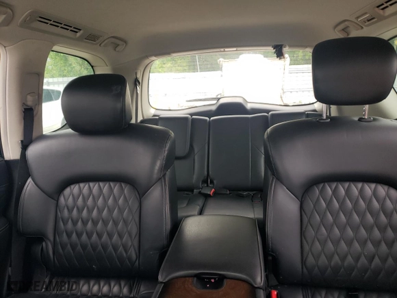 2018 Infiniti QX80 with VIN JN8AZ2NE7J9194411, listed as a Copart auction lot 58327864 with 0 mi miles and Salvage Title. Bid and sale history available at carsss.com. Image 10.