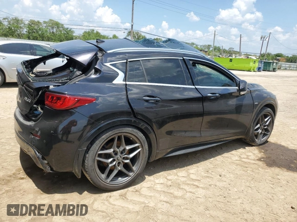 2017 Infiniti QX30 Sport with VIN SJKCH5CPXHA024790, listed as a Copart auction lot 66036294 with 0 mi miles and Non Repairable. Bid and sale history available at carsss.com. Image 3.