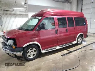 2006 Chevrolet Express Cargo YF7 Upfitter with VIN 1GBFH15T061194841, listed as a Copart auction lot 43138045 with 215,184 mi miles and Salvage title. Bid and sale history available at DreamBid. Image 1.