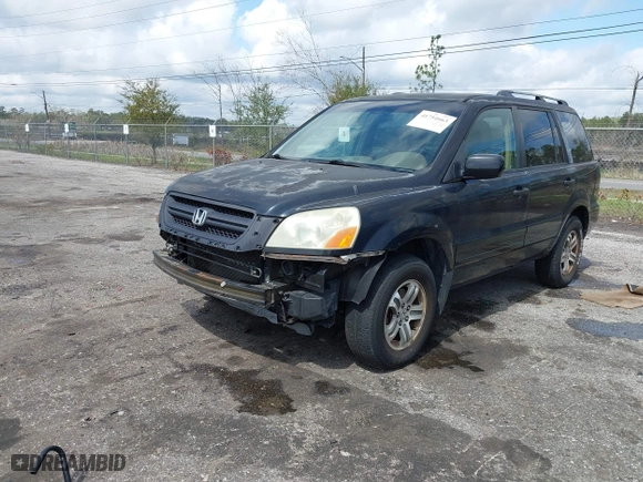 2004 Honda Pilot EX with VIN 5FNYF18514B001334, listed as a IAAI auction lot 41754663 with 208,514 mi miles. Bid and sale history available at carsss.com. Image 17.
