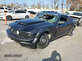 2007 Ford Mustang GT Deluxe with VIN 1ZVHT82H975240198, listed as a Copart auction lot 77448694 with 0 mi miles and Salvage Title. Bid and sale history available at carsss.com. Image 1.