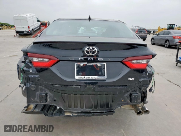 2021 Toyota Camry SE Nightshade with VIN 4T1G11AK6MU583802, listed as a Copart auction lot 51330545 with 6,827 mi miles and Salvage Title. Bid and sale history available at carsss.com. Image 6.