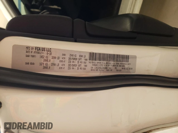 2018 Jeep Grand Cherokee Altitude with VIN 1C4RJEAG6JC451060, listed as a Copart auction lot 46494015 with 123,962 mi miles and Salvage Title. Bid and sale history available at carsss.com. Image 15.