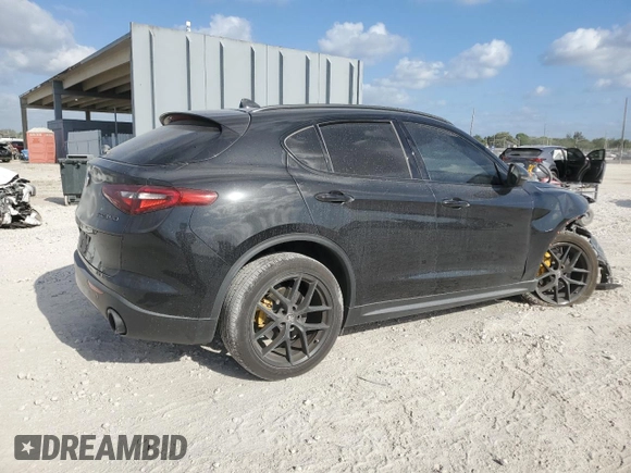 2019 Alfa Romeo Stelvio z VIN ZASPAJAN7K7C61221, wystawiony jako Copart lot #54795485 z przebiegiem 46 377 mil mil oraz Nie do naprawy. Historia ofert i sprzedaży dostępna na DreamBid. Obrazek 3.