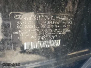2016 Hyundai Elantra GT with VIN KMHD35LH5GU319223, listed as a Copart auction lot 52637035 with 120,478 mi miles and Salvage Title. Bid and sale history available at carsss.com. Image 12.