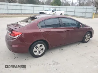 2015 Honda Civic LX with VIN 2HGFB2F50FH557161, listed as a Copart auction lot 46039215 with 133,232 mi miles and Salvage Title. Bid and sale history available at DreamBid. Image 3.