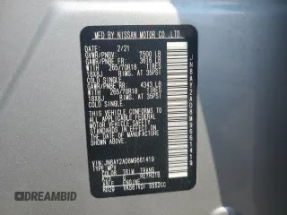 2021 Nissan Armada SV with VIN JN8AY2AD8M9661419, listed as a Copart auction lot 62631524 with 76,739 mi miles and Salvage Title. Bid and sale history available at carsss.com. Image 15.