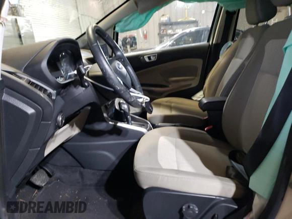 2019 Ford EcoSport SE with VIN MAJ3S2GE5KC254041, listed as a Copart auction lot 46132304 with 9,192 mi miles and Salvage Title. Bid and sale history available at DreamBid. Image 7.