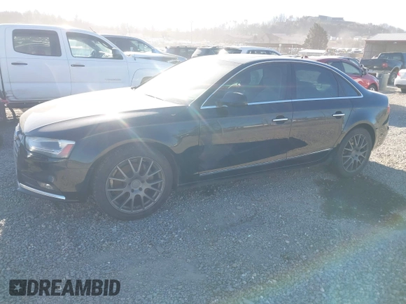 2013 Audi A4 Premium with VIN WAUDFAFL1DN042240, listed as a IAAI auction lot 41686185 with 205,410 mi miles and . Bid and sale history available at DreamBid. Image 2.