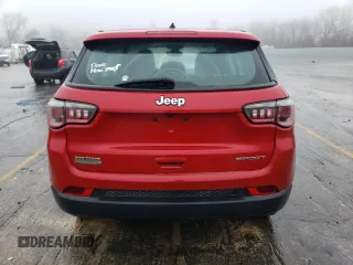 2017 Jeep Compass Sport with VIN 3C4NJCAB7HT668302, listed as a Copart auction lot 86572424 with 217,437 mi miles and Salvage Title. Bid and sale history available at carsss.com. Image 6.
