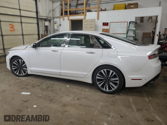 2019 Lincoln MKZ Hybrid Reserve II with VIN 3LN6L5MU8KR620816, listed as a Copart auction lot 58472075 with 38,421 mi miles and Salvage title. Bid and sale history available at DreamBid. Image 2.
