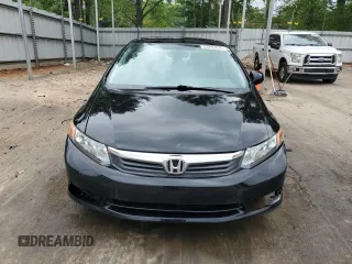 2012 Honda Civic EX-L with VIN 19XFB2F90CE071460, listed as a Copart auction lot 53253075 with 137,897 mi miles and Salvage Title. Bid and sale history available at DreamBid. Image 5.