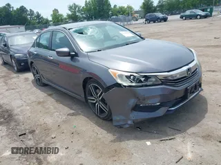 2016 Honda Accord Sport with VIN 1HGCR2F58GA076752, listed as a IAAI auction lot 42506589 with 146,474 mi miles and . Bid and sale history available at DreamBid. Image 1.