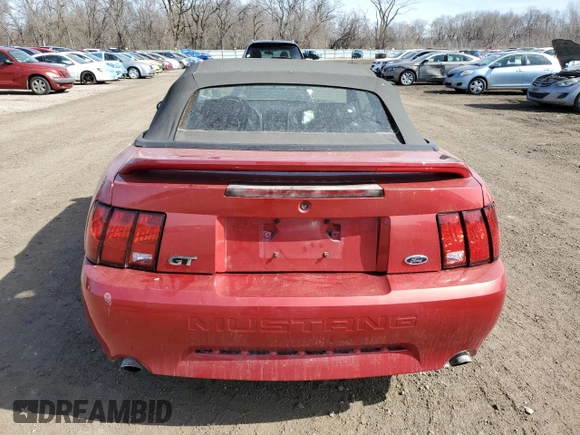 2000 Ford Mustang GT with VIN 1FAFP45X0YF160297, listed as a Copart auction lot 48213075 with 155,033 mi miles and Salvage Title. Bid and sale history available at carsss.com. Image 6.